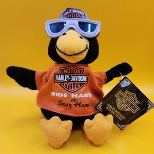 Vintage 1999 Harley Davidson Diz The Duck Bean Bag Plush
